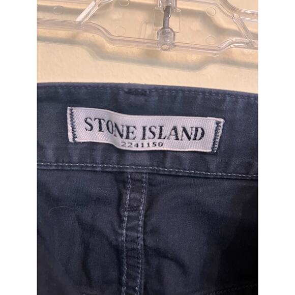 Stone Island Men's Navy Blue Cotton Pants - Size 34 - Picture 4 of 4